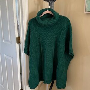LOFT Deep Green Turtleneck Sweater